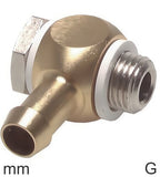 Featured image of collection - Elbow Hose Barb Fittings Brass G-Threads Male PN16 Pivoting