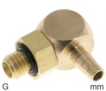 Elbow Hose Barb Fittings Brass G-Threads Male For PU-, PUN- And PA Hoses