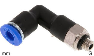 Elbow Push-In Fittings Brass and Plastic G-Threads Male Long Body