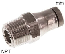 Push-In Fittings Stainless Steel NPT-Threads Male FDA