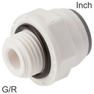 Push-In Fittings Plastic G/R-Threads Male Liquids and Food Inch