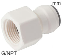 Push-In Fittings Plastic G/NPT-Threads Female Liquids and Food