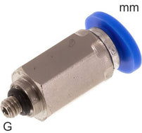 Push-In Fittings Brass and Plastic G-Threads Male