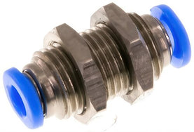 Push-In Fittings Brass and Plastic Bulkhead (3-6mm)