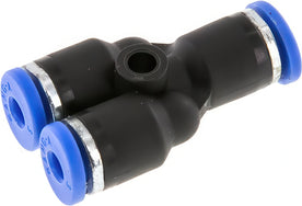 Push-In Y Fittings Brass And Plastic