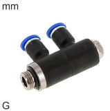 Featured image of collection - 2-Way Distributor Push-In Fittings Brass and Plastic G-Threads Male