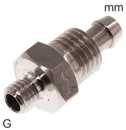 Push-On Fittings Stainless Steel G-Threads Male Without Nut