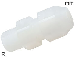 Compression Fittings Plastic PVDF R-Threads Male