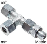 Featured image of collection - Compression Tee Fittings Stainless Steel Metric-Threads Male L-Shape Adjustable