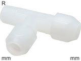Featured image of collection - Compression Tee Fittings Plastic PVDF R-Threads Male Liquids and Food