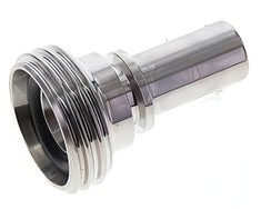 Male Dairy Fittings DIN 11851 With Hose Pillar and Safety Collar