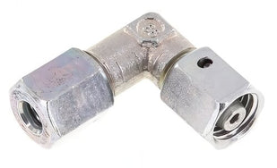 Cutting Ring Elbow Fittings Steel / Stainless Steel Adjustable With Sealing Cone and O-Ring