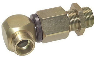 Elbow Ball Guided Swivel Joints With Cutting Ring PN350 Bulkhead