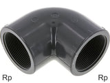 Featured image of collection - Angled Fittings 90deg PVC Rp-Threads Female PN16