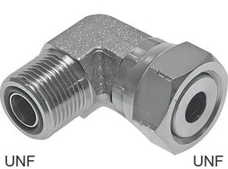 ORFS Angled Fittings 90deg UNF-Threads Male/Female PN630
