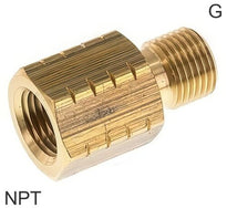 Reducing Nipple Fittings Brass / Stainless Steel G/NPT-Threads PN40