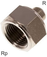 Reducing Nipple Fittings Brass R/Rp-Threads PN16