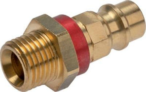 Color Coded DN 7.2 Air Coupling Plugs With Male Threads