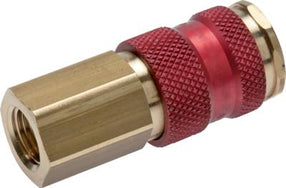 Color Coded DN 7.2 Air Coupling Sockets With Female Threads