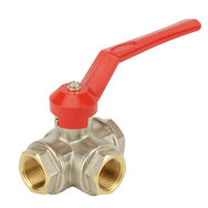 3-Way Brass Ball Valves (Threaded)