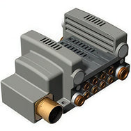 SMC Base Mounted Manifold Plug-in Multiple Connector Solenoid Valves VV5QC21-M 2000