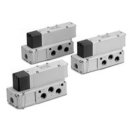 SMC 5-Way Base Mounted Plug-in Solenoid Valves VQC4000