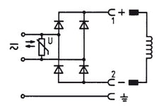 Connector 12-240V DC (DIN - A) with Rectifier and Varistor - Burkert 2508 008374