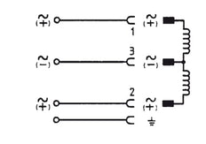 Connector 0-250V AC/DC (DIN - A) without circuit 3-pins - protective earth conductor - Burkert 2508 008526
