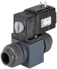 Solenoid Valve 20mm Glued Sleeves NC Plastic EPDM 0-3bar/44psi 230VAC Vacuum 0131 56791