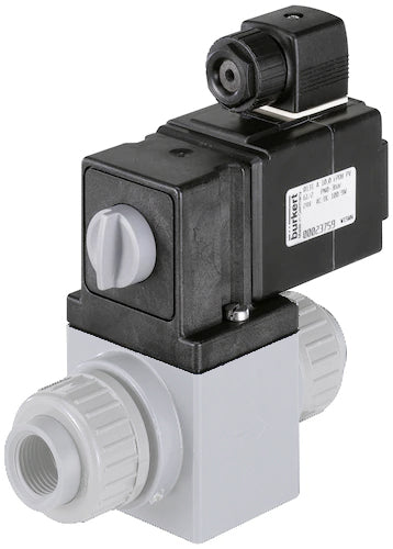 Solenoid Valve 16mm Welded Sleeves NC Plastic FKM 0-3bar/44psi 24VAC/DC Vacuum 0131 78854