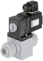 Solenoid Valve 16mm Welded Sleeves NC Plastic FKM 0-3bar/44psi 24VAC/DC Vacuum 0131 78854