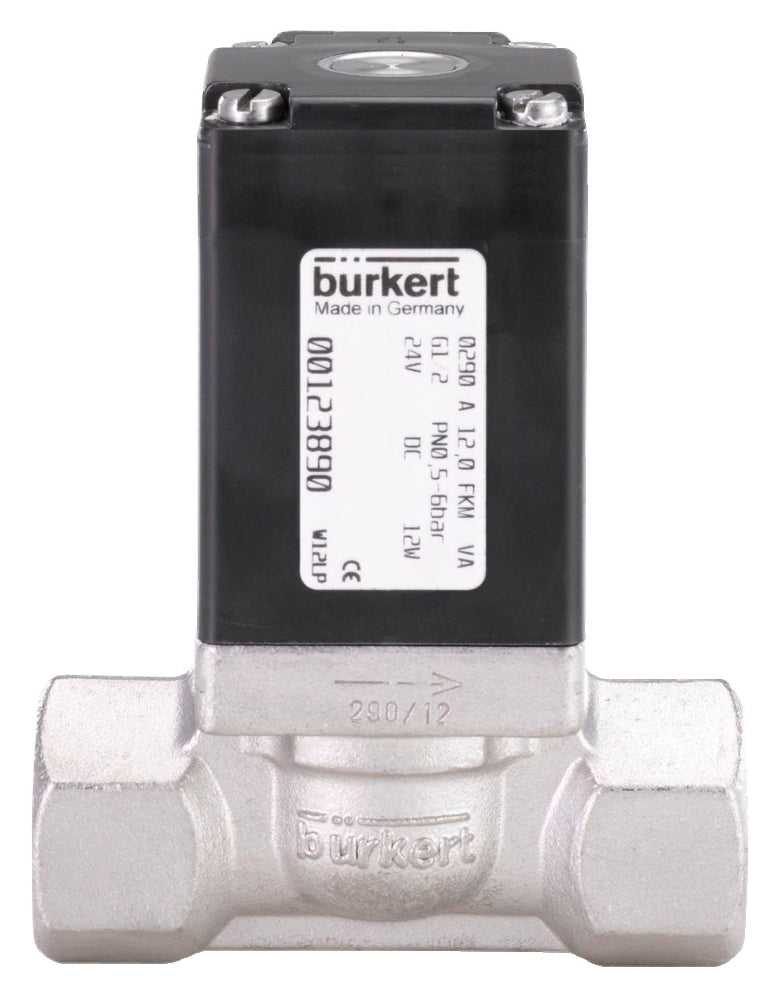 Solenoid Valve G1/2'' NC Stainless Steel FKM 0-16bar/232psi 230VAC Vacuum 290 57076