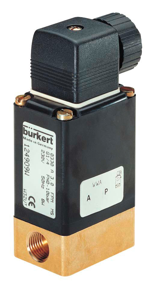 Solenoid Valve G1/4'' NC Brass NBR -5bar/0-73psi 48VAC 0330 120403