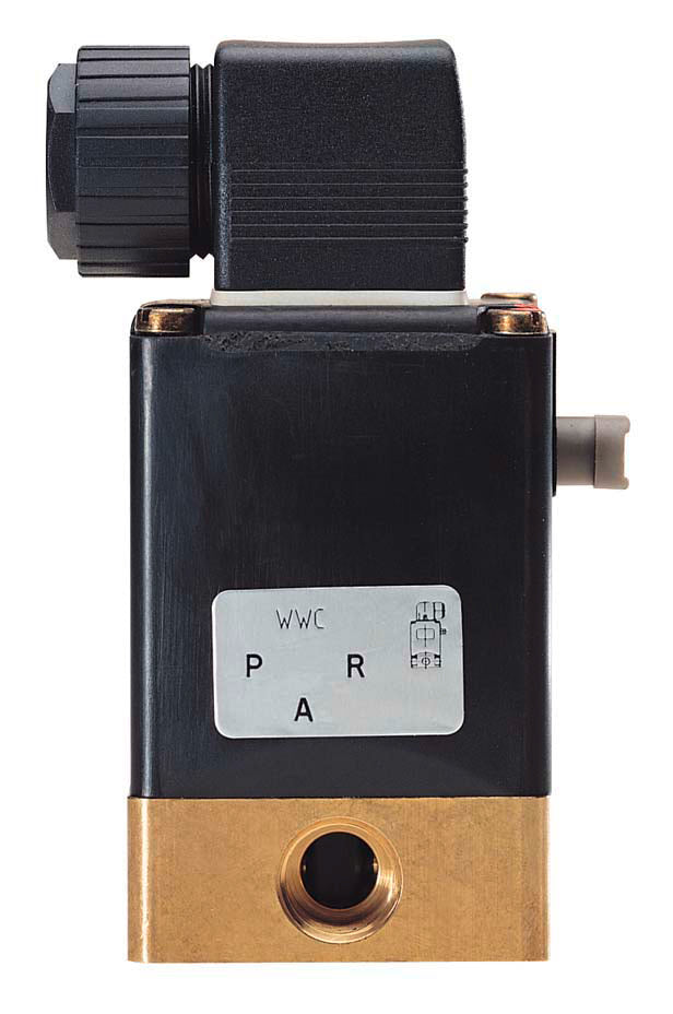 Solenoid Valve 3/2 Universal G1/8'' Brass FKM -1-5bar/-15-73psi 24VDC 0330 228220