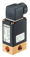 3/2 G1/4'' Brass 24VUC Solenoid Valve Burkert 0330 306029