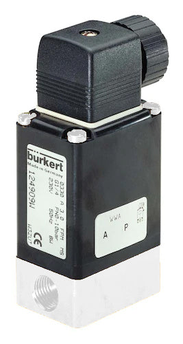 2/2 G1/4'' PVDF 230VAC Solenoid Valve Burkert 0330 169007
