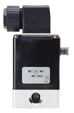 Solenoid Valve 3/2 NC G1/4'' Plastic FKM 0-5bar/73psi 230VAC 0330 24607