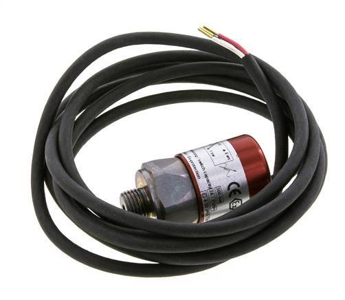 10 to 20bar SPDT Steel Pressure Switch G1/4'' 250VAC 3-wire Cable 2m