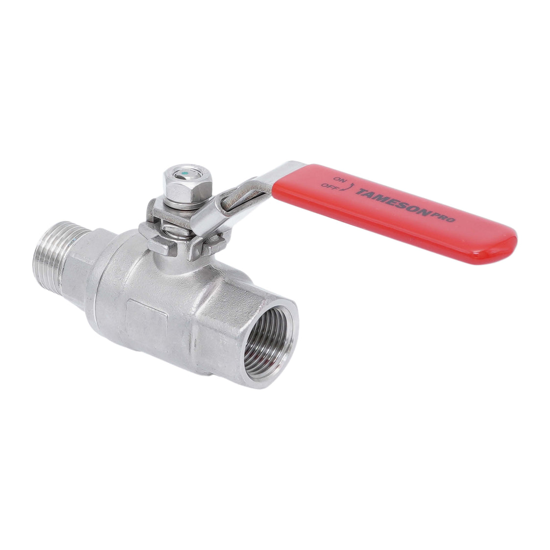 R/Rp 2'' 2-Piece 2-Way Stainless Steel Ball Valve 69 bar RTFE - TamesonPRO 1112-200