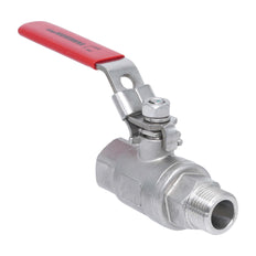 R/Rp 2'' 2-Piece 2-Way Stainless Steel Ball Valve 69 bar RTFE - TamesonPRO 1112-200