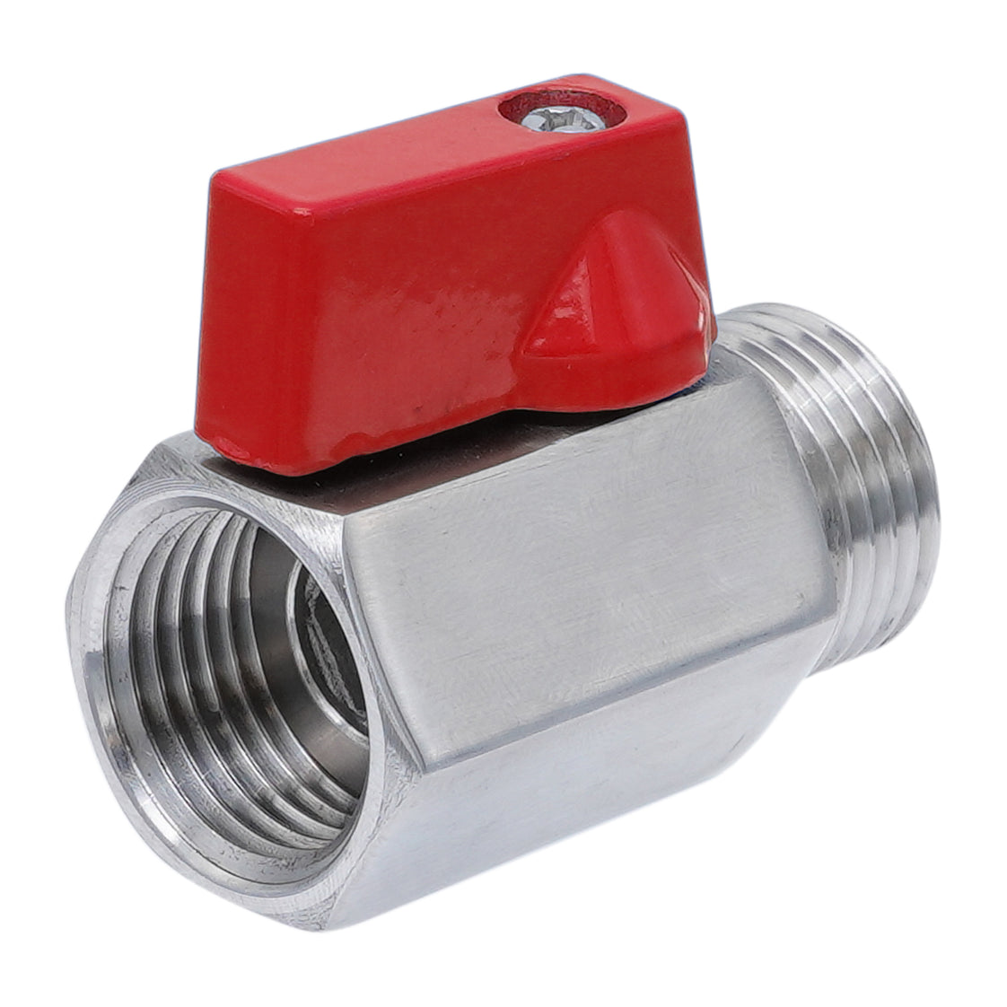 G 1/8'' M/F 2-Way Stainless Steel Mini Ball Valve 69 bar PTFE - TamesonPRO 1113-018-MF