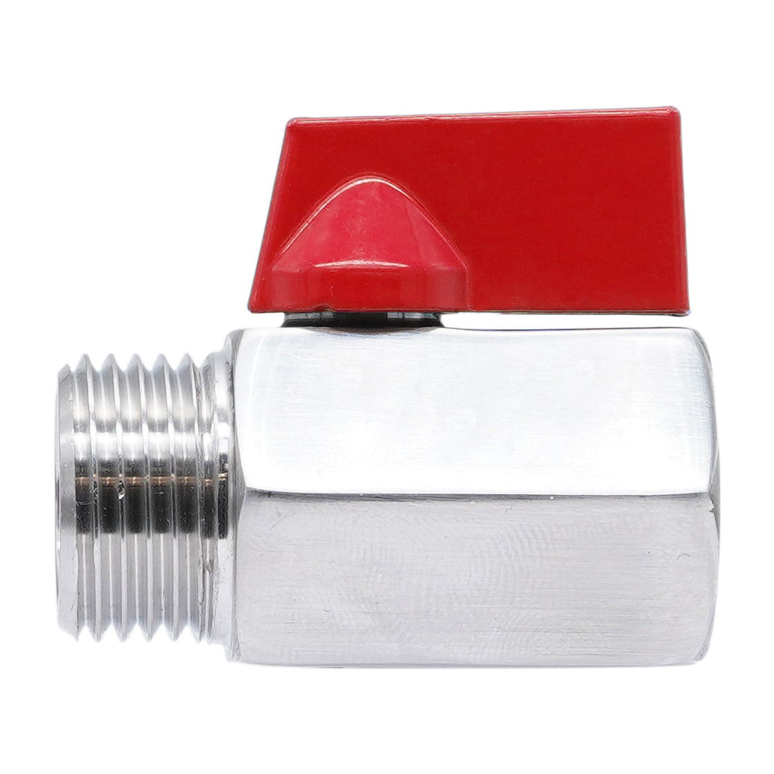 G 3/8'' M/F 2-Way Stainless Steel Mini Ball Valve 69 bar PTFE - TamesonPRO 1113-038-MF