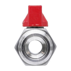 G 3/8'' M/F 2-Way Stainless Steel Mini Ball Valve 69 bar PTFE - TamesonPRO 1113-038-MF