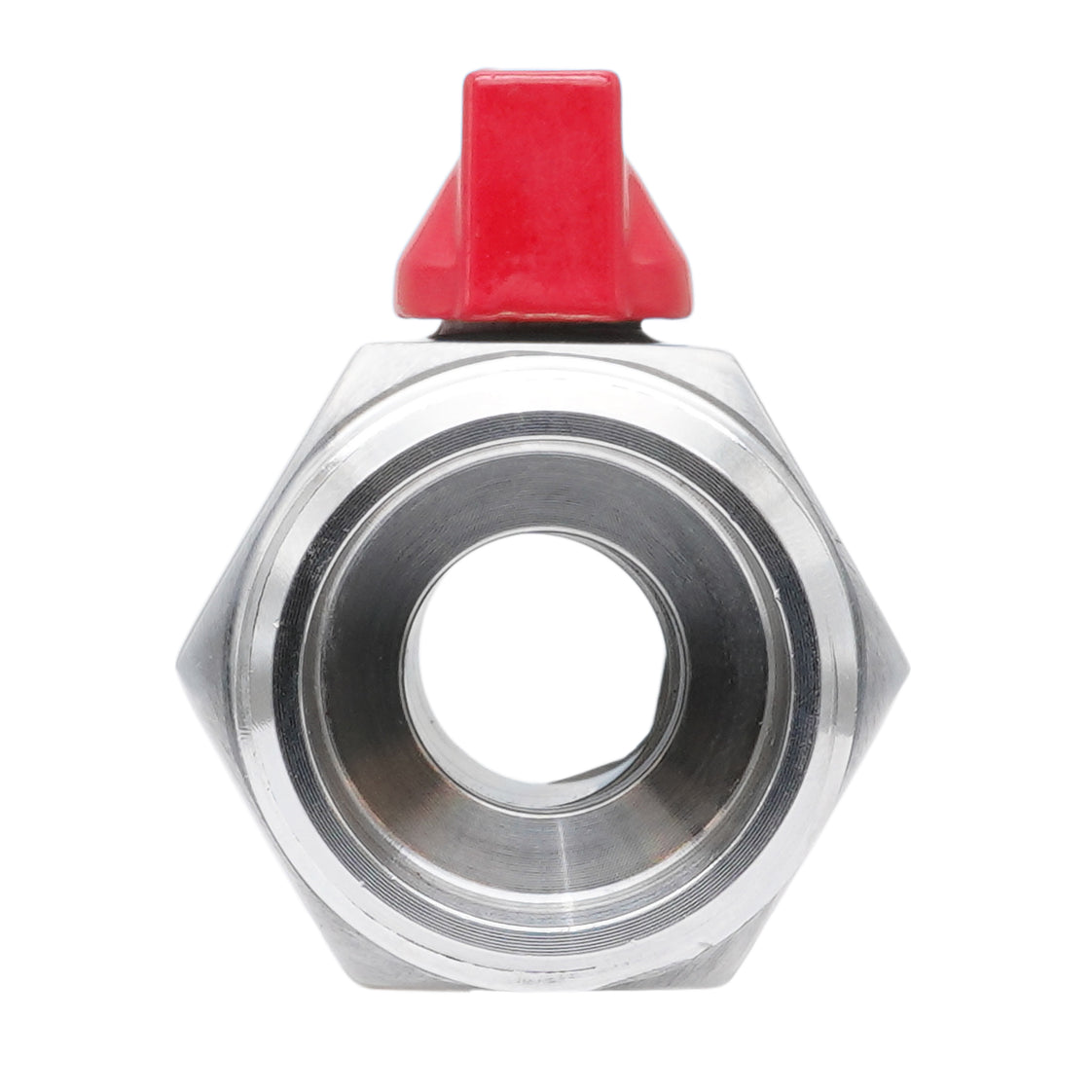 G 1/4'' M/M 2-Way Stainless Steel Mini Ball Valve 69 bar PTFE - TamesonPRO 1113-014-M