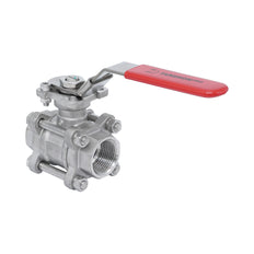 Rp 3'' 3-Piece 2-Way Stainless Steel Ball Valve 69 bar RTFE ISO-Top F07/F10 - TamesonPRO 1121-300