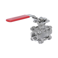 Rp 2'' 3-Piece 2-Way Stainless Steel Ball Valve 69 bar RTFE ISO-Top F05/F07 - TamesonPRO 1121-200
