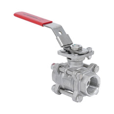 Rp 2'' 3-Piece 2-Way Stainless Steel Ball Valve 69 bar RTFE ISO-Top F05/F07 - TamesonPRO 1121-200