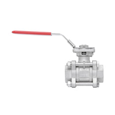 Rp 2'' 3-Piece 2-Way Stainless Steel Ball Valve 69 bar RTFE ISO-Top F05/F07 - TamesonPRO 1121-200