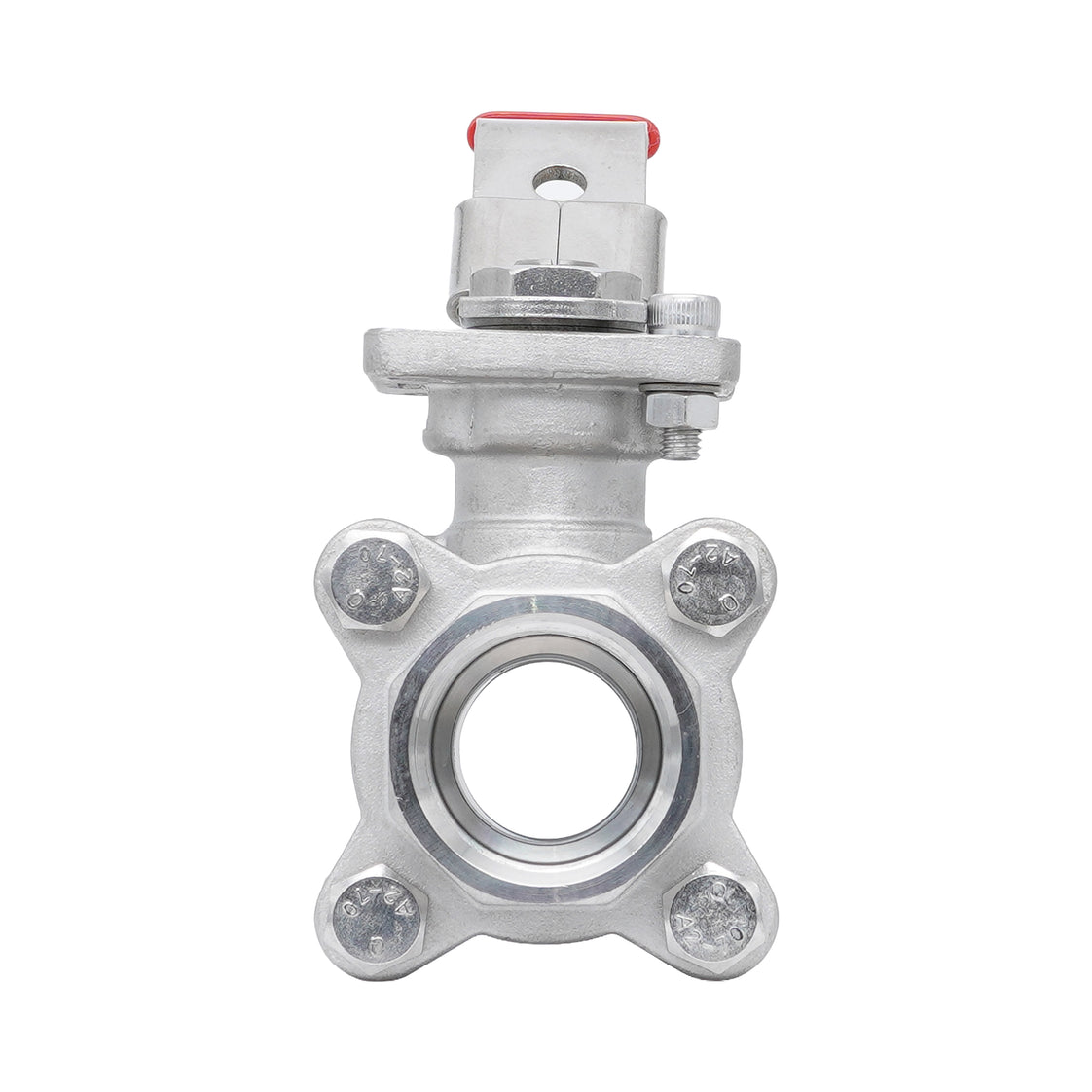Rp 2'' 3-Piece 2-Way Stainless Steel Ball Valve 69 bar RTFE ISO-Top F05/F07 - TamesonPRO 1121-200
