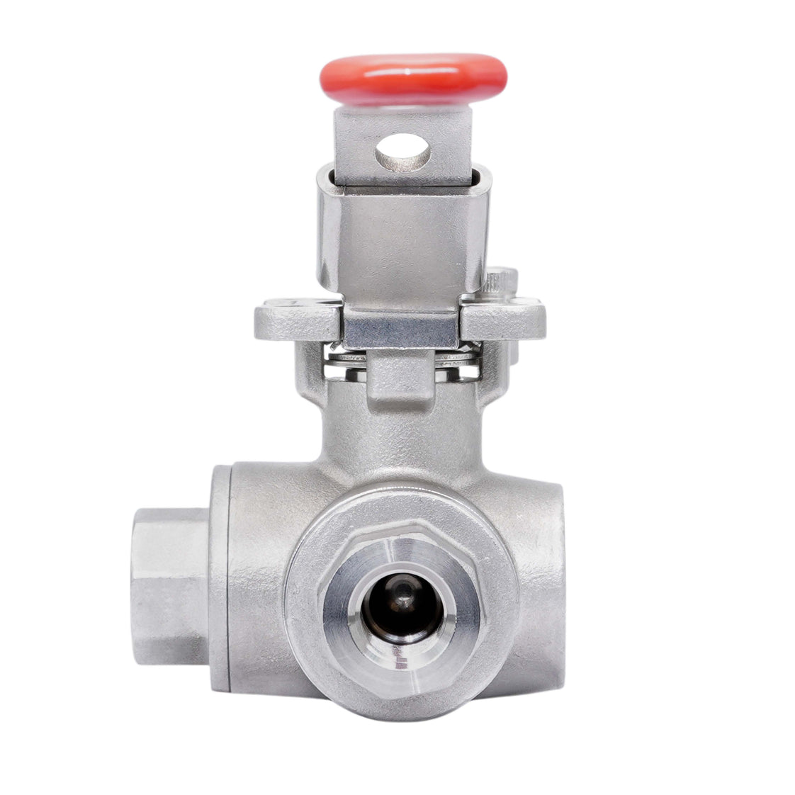 Rp 2'' 3-Way T-Port Stainless Steel Ball Valve 69 bar RTFE ISO-Top F07 - TamesonPRO 1125-200-T